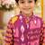 Boys purple ikkat kurta set