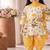 Yellow mughal dhoti set