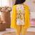 Yellow mughal dhoti set