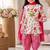 Pink leheriya dhoti set
