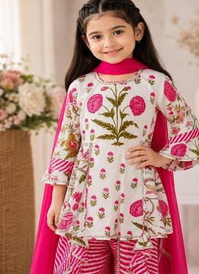 Pink leheriya dhoti set 3