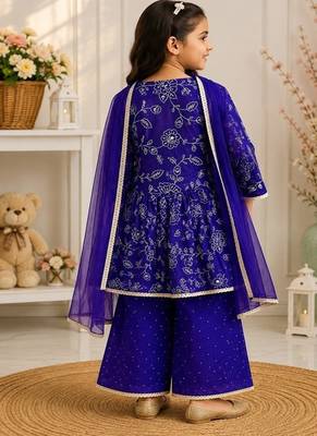 Girls violet palazzo set 3