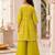 Girls lime palazzo set