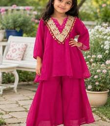 Girls rani pink palazzo set