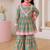 Girls sea green kurta set