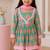 Girls sea green kurta set