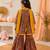 Girls red paisley kurta set