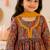 Girls red paisley kurta set
