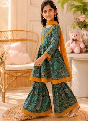 Girls heena sharara set 2