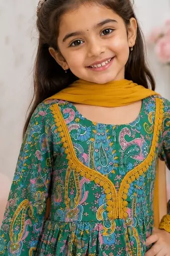 Girls heena sharara set