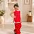 Rani pink bandhej kurti set
