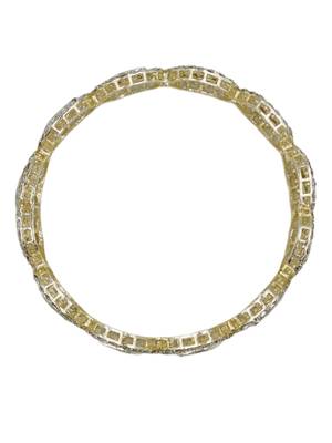 Gold-plated kundan & cubic zirconia studded bangle set for women (pack of 4) 4