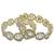 Gold-plated geometric kundan & cz stone studded bangle set of 2 for women