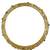 Gold plated floral meenakari bangles set of 2 with ruby green stones & cubic zirconia