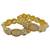 Set of 2 gold plated meenakari & kundan studded kada bangles for women