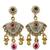 Traditional gold-plated kundan & meenakari choker jewellery set for women