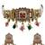 Traditional gold-plated kundan & meenakari choker jewellery set for women