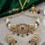Traditional gold-plated kundan & meenakari choker jewellery set for women
