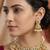 Traditional gold-plated kundan & meenakari choker jewellery set for women