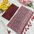 Beautiful maroon ajarakh print with real mirror work saree