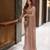 Light pink premium butterfly net embellished saree