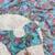 sky blue soft tabby silk blend with mirror work saree