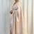 Champagne silk blend zari woven woven saree