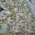 off white mirror work silk blend saree set