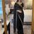 Elegant black embroidered saree