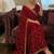 Elegant red embroidered saree