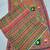 Multicolor silk blend mirror work embroidered saree