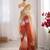 Multicolor silk blend sequins work embroidered saree