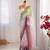 Multicolor silk blend sequins work embroidered saree