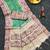 Green silk blend patola silk printed saree