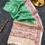 Green silk blend patola silk printed saree