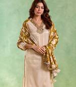 Gold cotton dupatta