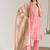 Pink kota tissue dupatta