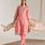 Pink kota tissue dupatta