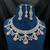 Bridal Pink Stone Choker Necklace Set: CZ Diamond Indian Wedding Jewelry