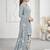 Grey printed cotton blend stitched geometric print salwar kurta dupatta for women