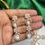 Gold Champagne CZ Bridal Necklace Earrings Set, Oval Crystal Statement Wedding Jewelry