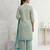 Light blue printed cotton blend stitched abstrect print salwar kurta dupatta for women