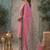 Pink printed cotton blend stitched floral print salwar kurta dupatta for women