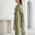 Green printed cotton blend stitched floral print salwar kurta dupatta for women