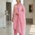 Pink printed cotton blend stitched floral print salwar kurta dupatta for women