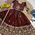 Kids' maroon  Embroidered Lehenga Choli with Dupatta
