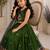Kids' green Embroidered Lehenga Choli with Dupatta