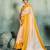off white woven design cotton blend bollywood saree with blouse