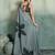 grey floral cotton blend bollywood saree with blouse