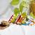  handcrafted multicolour boho thread bangle set with cowrie shells & mirrors
